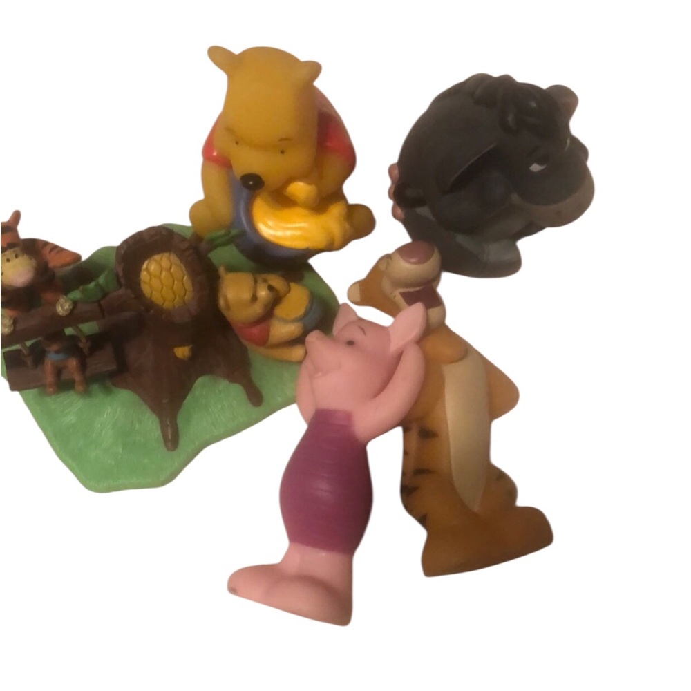 Rare Disney Winnie the Pooh 5 Figurine Set